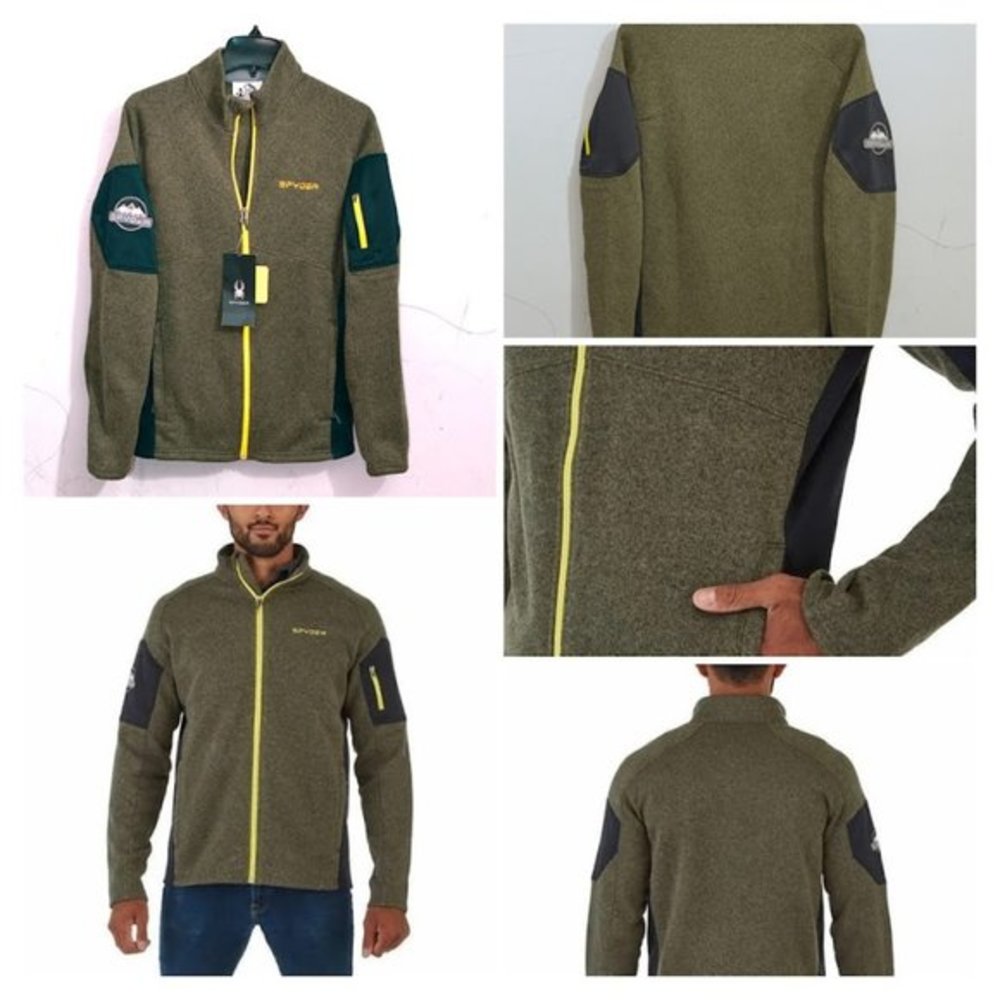 Green Men's Empire Full Zip Jacket Spyder